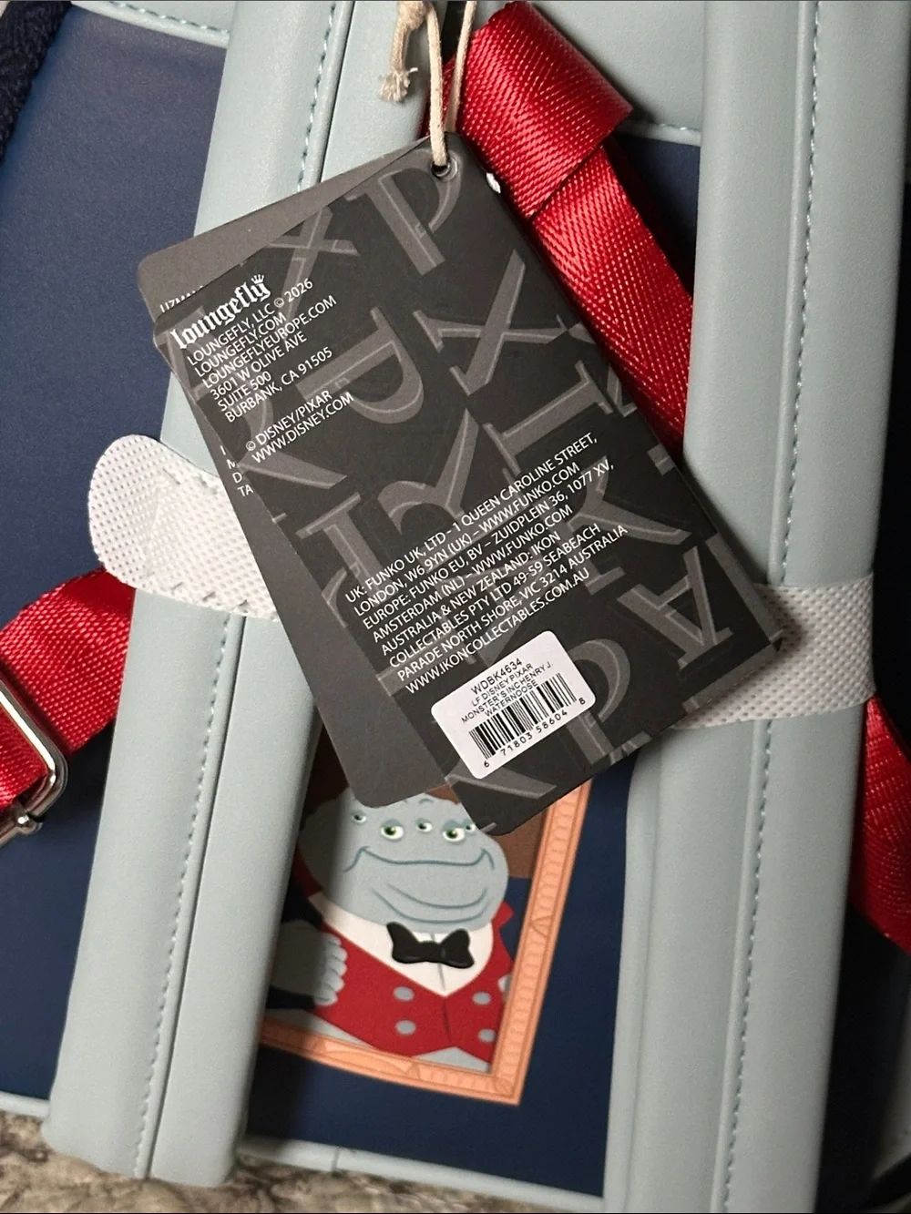 Cute Loungefly, Monsters Inc. Waternoose,  new with tags